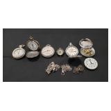 (5) Assorted Pocket Watches & More