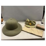 U.S.N. Pith Helmet, Military & Boy. Sour Hats,