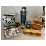 1920ï¿½s Hot Point Edison Toaster, Thermos,