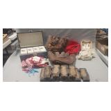 Tray Lot Of Assorted Vintage Items Including Doll