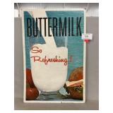 Cardboard Buttermilk Sign
