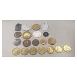 Tray Of Assorted Commemorative Tokens