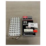(50) Rounds Of .25 Auto Ammo