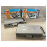 (2) Complete Shop Fox 26 Pc. Driver Sets + (1)
