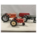 Vintage Toy Tractors & Farm Wagon Including