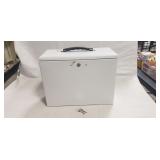 (1) Portable Metal Lock Box w/ (2) Keys