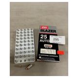 (50) Rounds Of .25 Auto Ammo