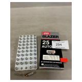 (50) Rounds Of .25 Auto Ammo