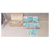 (33) NFL Football Mini-Card Albums w/ Additional