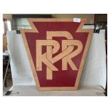 PA Railroad Sign On Masonite, 24ï¿½ x 24ï¿½