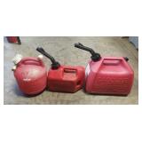 (3) Plastic Gas Cans