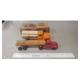 (1) Vintage Hubley Log Truck w/ Original Box &