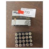 (20) Rounds of Sig Sauer 9MM Ammo