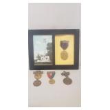 (4) Assorted Vintage Badges Including