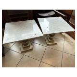 Pair of Marble Top End Tables