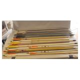 (17) Assorted Arrows & (1) Leather Quivers