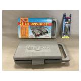 (2) New Shop Fox 26 Bit Driver Sets, Bosch Jigsaw