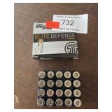 (20) Rounds of Sig Sauer 9MM Ammo