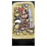 Tray Of Assorted Watches & Watch Bands