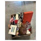 Box Lot With Home Decor, Housewares, Shakespeare