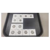 (6) U.S. Three Cent Coins & (6) U.S. Liberty Head