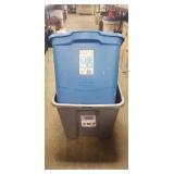 (2) Plastic Storage Containers w/No Lids