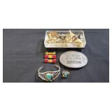 Assorted Jewelry, (1) Belt Buckle & More