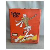 Vintage Vinyl Fashion Doll Case With Dolly