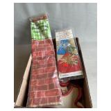 Lot Of Vintage Honeycomb Bells, Brick Print Crepe