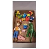 Tray Lot Of Assorted Children's Plastic Toys