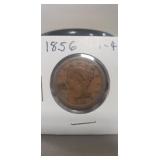 (1) U.S. 1856 Braided Hair Large One Cent Coin