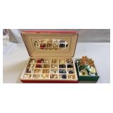 Jewelry Box Of Assorted Ladies Earrings & More