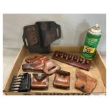 Lot With Holsters, Belt Pouches, Asst. Ammo,