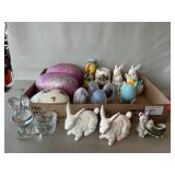 Lot With Goebel Crystal Votive Holder, Vintage