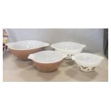 (4) Vintage Pyrex Bowls (6', 7.5', 9' & 10')