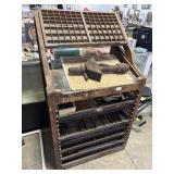 Printers Type Set Cabinet with Trays