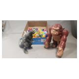 Tray Lot Of Assorted Plastic Toys