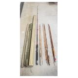 (4) Assorted Vintage Fishing Rods