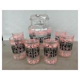 MCM Anchor Hocking Wrought Iron Pattern Pitcher