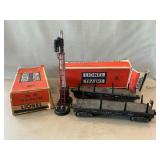 Vintage Lionel Log Dump Cars, Semaphore Signal