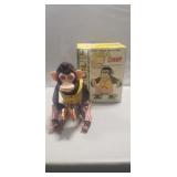 Vintage Musical 'Jolly Chimp' Toy w/ Original Box
