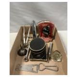 Lot With 'The Thinker' Bookends, Stetson Salesman