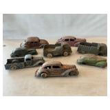 Lot Of Antique Cast Metal & Rubber Cars (Missing