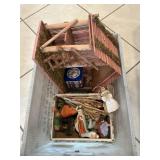 Box Lot With Nativity Set, Cornhusker Angels
