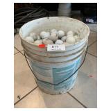 5 Gallon Bucket Full Of Assorted Golf Balls