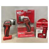 (2) Milwaukee Cordless LED Work Lights, (1) New,