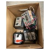 Box Lot With Model Train Transformers, Controls