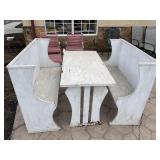 Outdoor Table and Benches