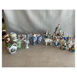 Lot Of Occupied Japan Porcelain Figurines, Vases