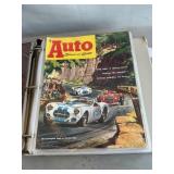 Binder With Vintage Auto/Racing Magazines